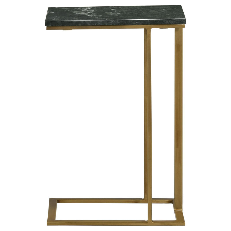 Coaster Furniture Vicente 936035 Accent Table With Marble Top - Antique Gold/Green IMAGE 6