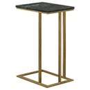 Coaster Furniture Vicente 936035 Accent Table With Marble Top - Antique Gold/Green IMAGE 7