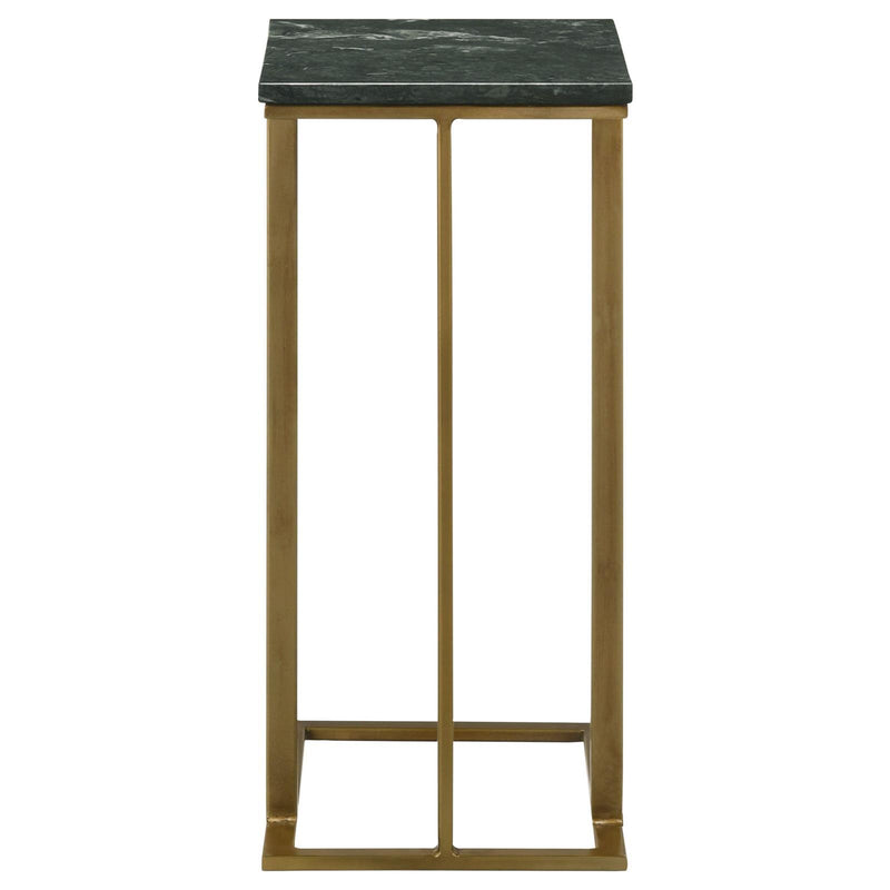 Coaster Furniture Vicente 936035 Accent Table With Marble Top - Antique Gold/Green IMAGE 8