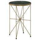 Coaster Furniture Eliska 936061 Round Accent Table with Marble Top - Green/Antique Gold IMAGE 1