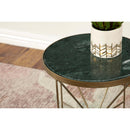 Coaster Furniture Eliska 936061 Round Accent Table with Marble Top - Green/Antique Gold IMAGE 5
