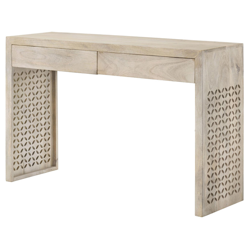 Coaster Furniture Rickman 959543 2-Drawer Wood Entryway Console Table - White Washed IMAGE 5