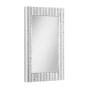 Coaster Furniture Aideen 961614 Rectangular Wall Mirror with Vertical Stripes Of Faux Crystals IMAGE 1