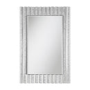 Coaster Furniture Aideen 961614 Rectangular Wall Mirror with Vertical Stripes Of Faux Crystals IMAGE 3