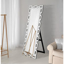 Coaster Furniture Tavin 961634 Geometric Frame Cheval Mirror IMAGE 2