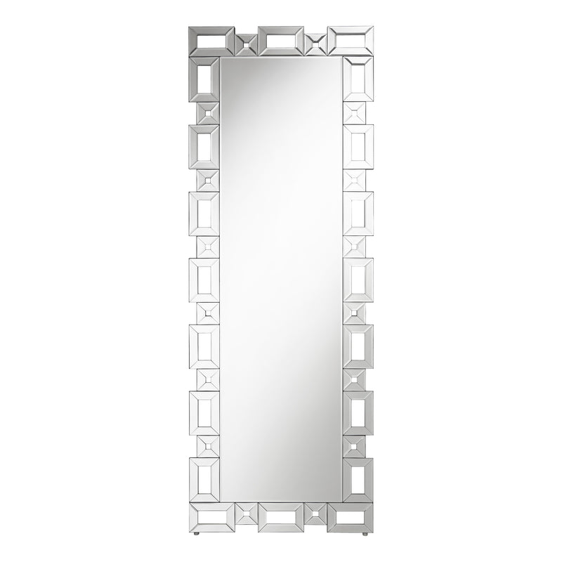 Coaster Furniture Tavin 961634 Geometric Frame Cheval Mirror IMAGE 3