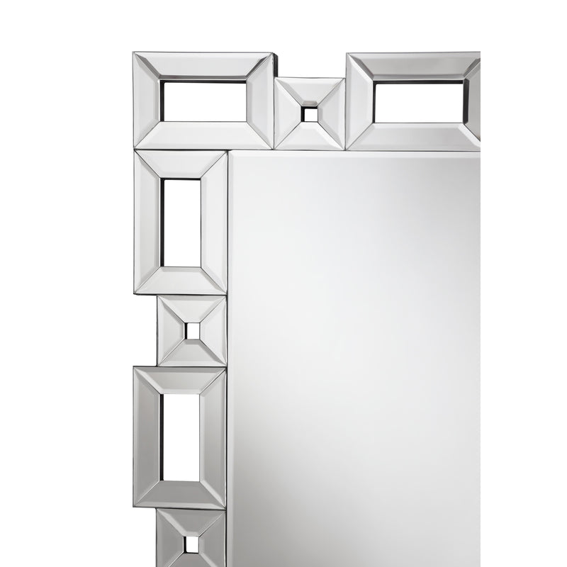 Coaster Furniture Tavin 961634 Geometric Frame Cheval Mirror IMAGE 5