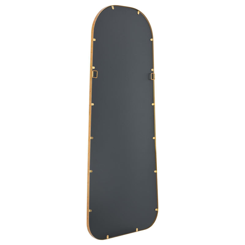Coaster Furniture Simeon 962822 Metal Frame Full Length Floor Mirror - Antique Gold IMAGE 3