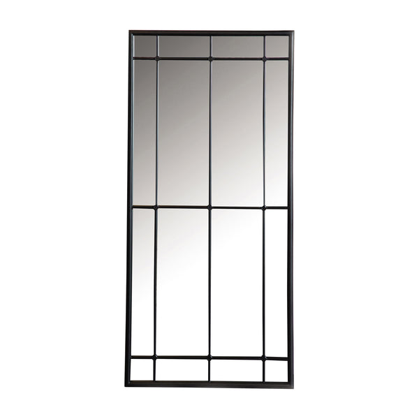 Coaster Furniture Anette 962913 Rectangular Window Pane Wall Mirror - Black IMAGE 1