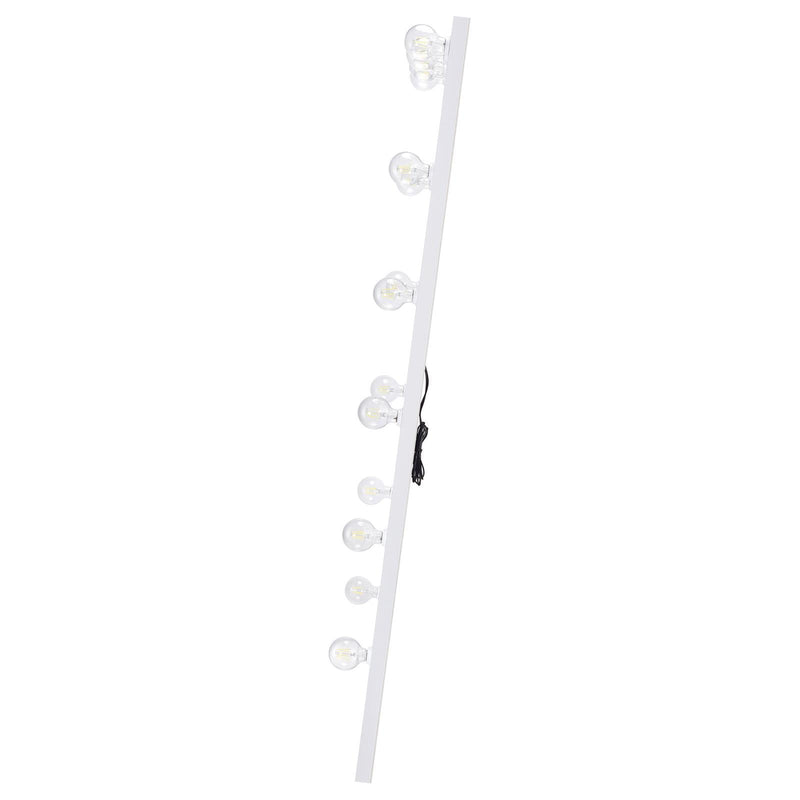 Coaster Furniture Zayan 969558 Full Length Floor Mirror with Lighting - White High Gloss IMAGE 6