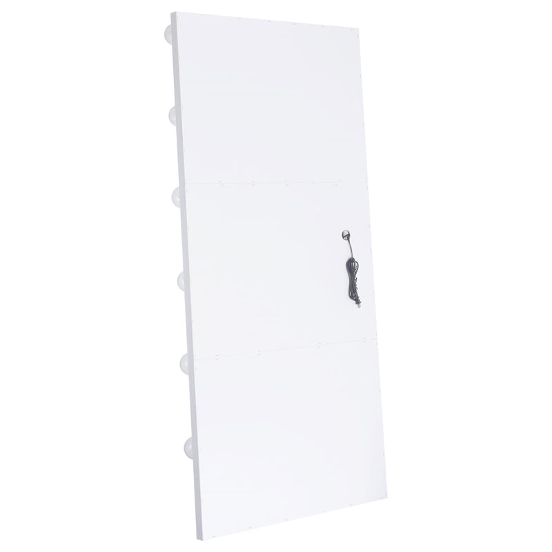 Coaster Furniture Zayan 969558 Full Length Floor Mirror with Lighting - White High Gloss IMAGE 8