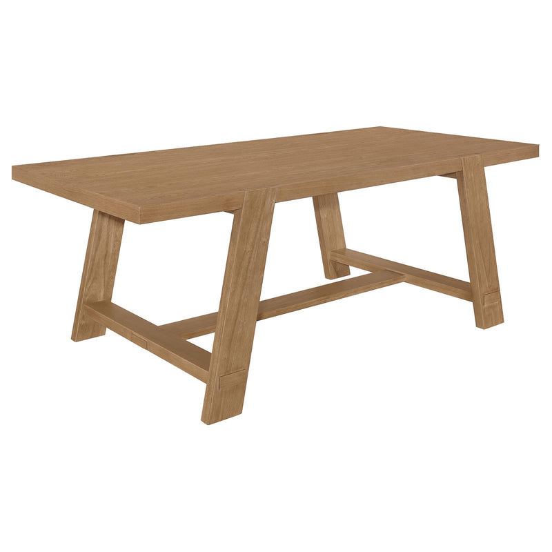 Coaster Furniture Sharon 104171 Rectangular Trestle Base Dining Table - Blue/Brown IMAGE 1