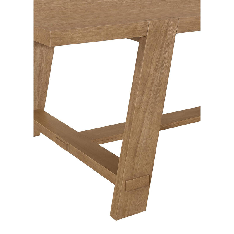 Coaster Furniture Sharon 104171 Rectangular Trestle Base Dining Table - Blue/Brown IMAGE 6