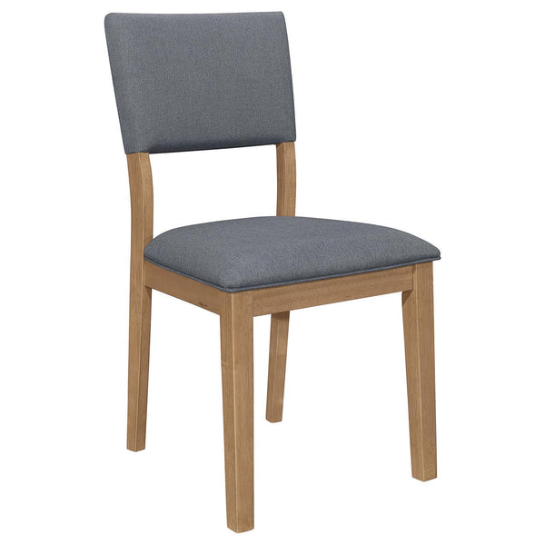 Coaster Furniture Sharon 104172 Open Back Padded Upholstered Dining Side Chair - Blue/Brown IMAGE 1