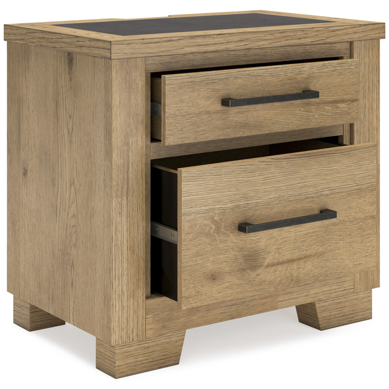 Signature Design by Ashley Galliden B841-92 Two Drawer Night Stand IMAGE 2