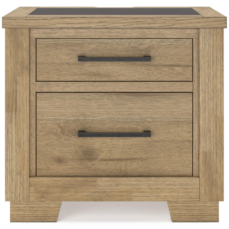 Signature Design by Ashley Galliden B841-92 Two Drawer Night Stand IMAGE 3