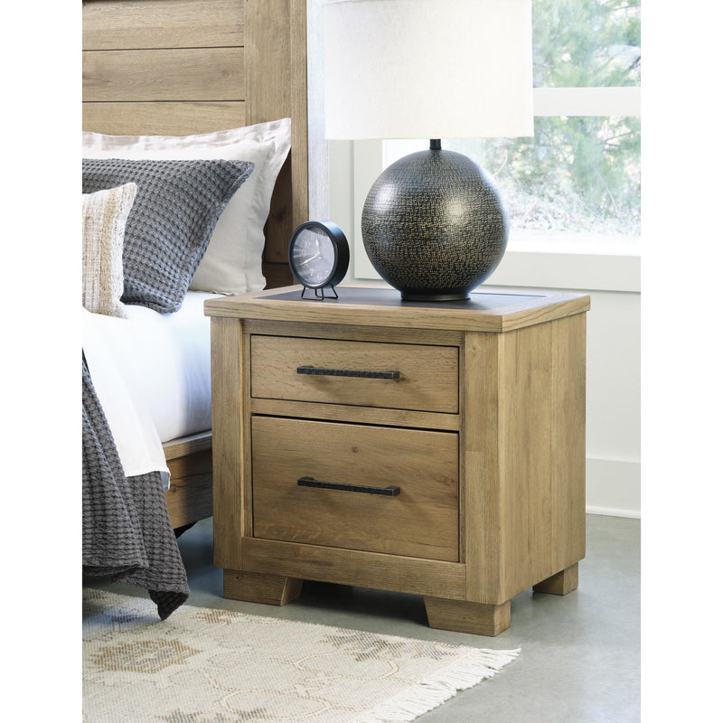 Signature Design by Ashley Galliden B841-92 Two Drawer Night Stand IMAGE 7