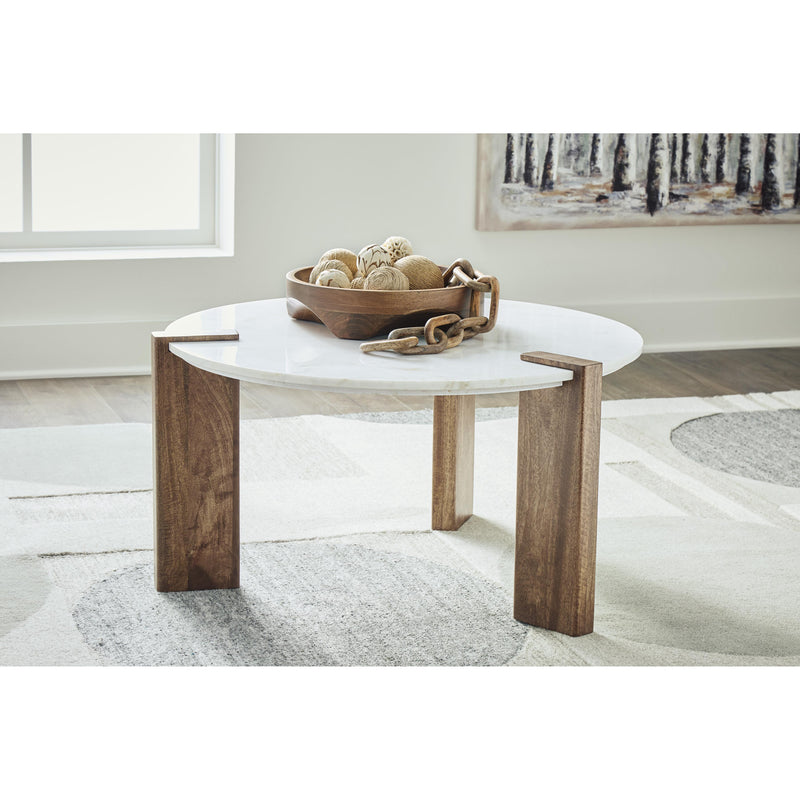 Signature Design by Ashley Isanti T652-8 Round Cocktail Table IMAGE 4