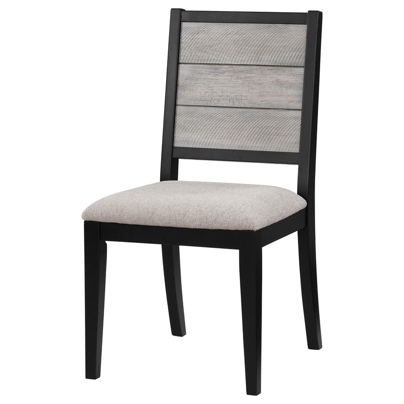 Coaster Furniture Elodie 121222 Upholstered Padded Seat Dining Side Chair - Dove Grey/Black IMAGE 4