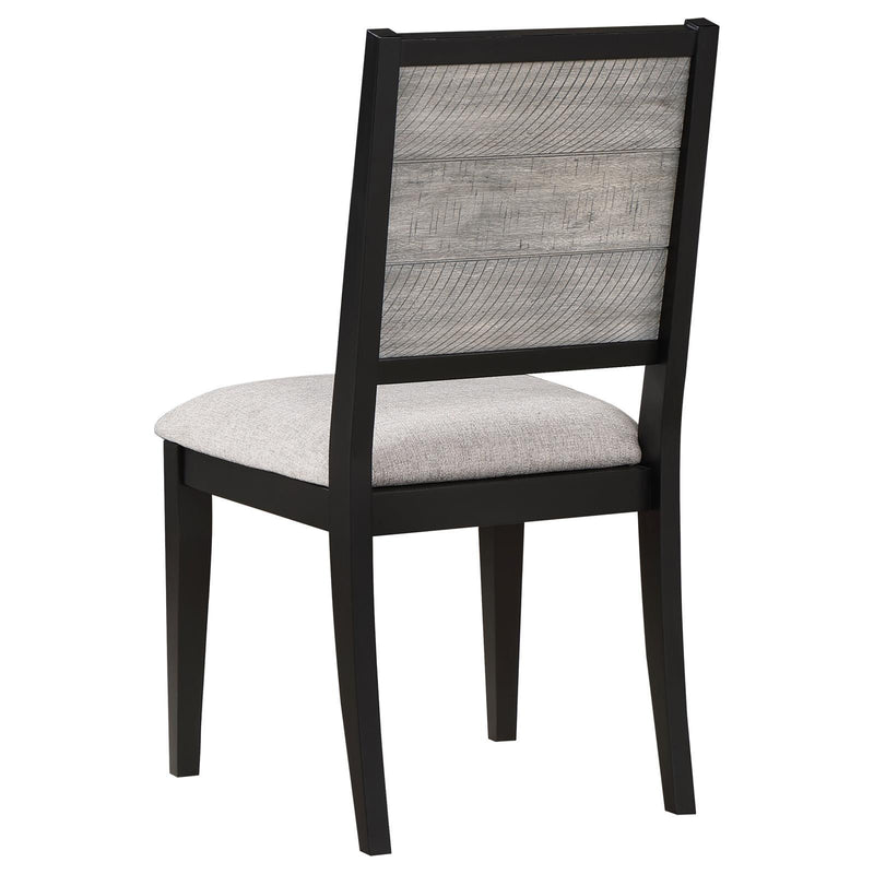 Coaster Furniture Elodie 121222 Upholstered Padded Seat Dining Side Chair - Dove Grey/Black IMAGE 6