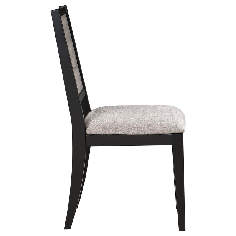 Coaster Furniture Elodie 121222 Upholstered Padded Seat Dining Side Chair - Dove Grey/Black IMAGE 9