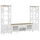 Coaster Furniture Angela 708253 2-door Wooden 67" TV Stand - Brown/White IMAGE 10