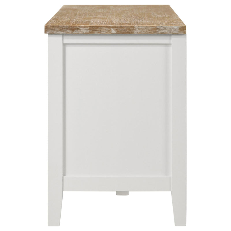 Coaster Furniture Angela 708253 2-door Wooden 67" TV Stand - Brown/White IMAGE 5