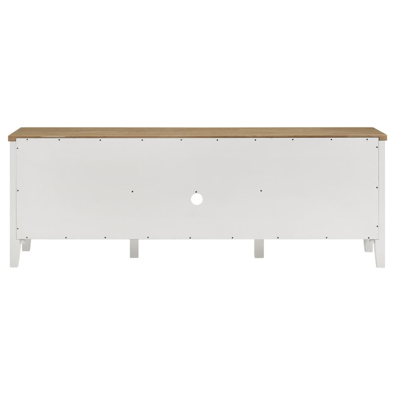 Coaster Furniture Angela 708253 2-door Wooden 67" TV Stand - Brown/White IMAGE 7