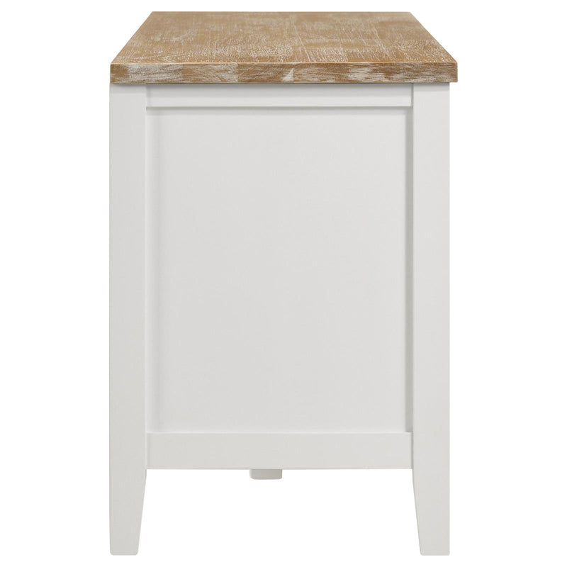 Coaster Furniture Angela 708253 2-door Wooden 67" TV Stand - Brown/White IMAGE 8