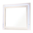Coaster Furniture Felicity 203504LED Dresser Mirror with LED Light - Glossy White IMAGE 1