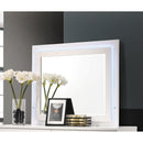 Coaster Furniture Felicity 203504LED Dresser Mirror with LED Light - Glossy White IMAGE 2