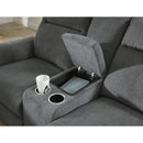Signature Design by Ashley Barnsana 3320296 Double Reclining Power Loveseat with Console IMAGE 7