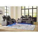 Signature Design by Ashley Fyne-Dyme 3660218 Power Reclining Loveseat with Console and Adjustable Headrest IMAGE 16