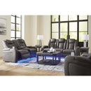 Signature Design by Ashley Fyne-Dyme 3660218 Power Reclining Loveseat with Console and Adjustable Headrest IMAGE 17