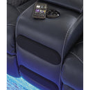 Signature Design by Ashley Fyne-Dyme 3660318 Power Reclining Loveseat with Console and Adjustable Headrest IMAGE 8