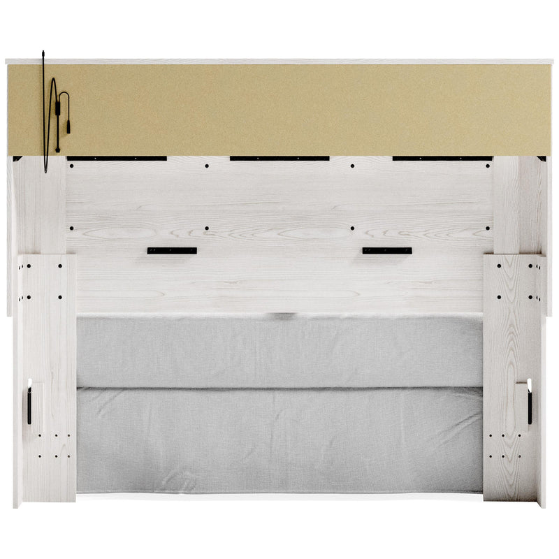  Signature Design by Ashley Altyra B2640-65 Queen Upholstered Panel Bookcase Headboard IMAGE 5