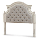  Signature Design by Ashley Realyn B743-87 Full Upholstered Panel Headboard IMAGE 1