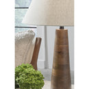 Signature Design by Ashley Danset L329104 Wood Table Lamp IMAGE 3
