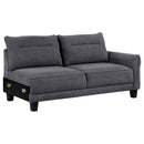 Coaster Furniture Caspian 509540 Sectional - Grey IMAGE 3