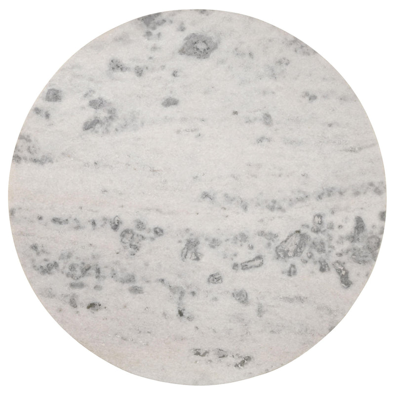 Coaster Furniture Ortega 105141 Round Marble Top Solid Base Dining Table - White/Natural IMAGE 2
