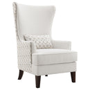 Coaster Furniture Pippin 904066 Upholstered Wingback Accent Chair - Latte IMAGE 1