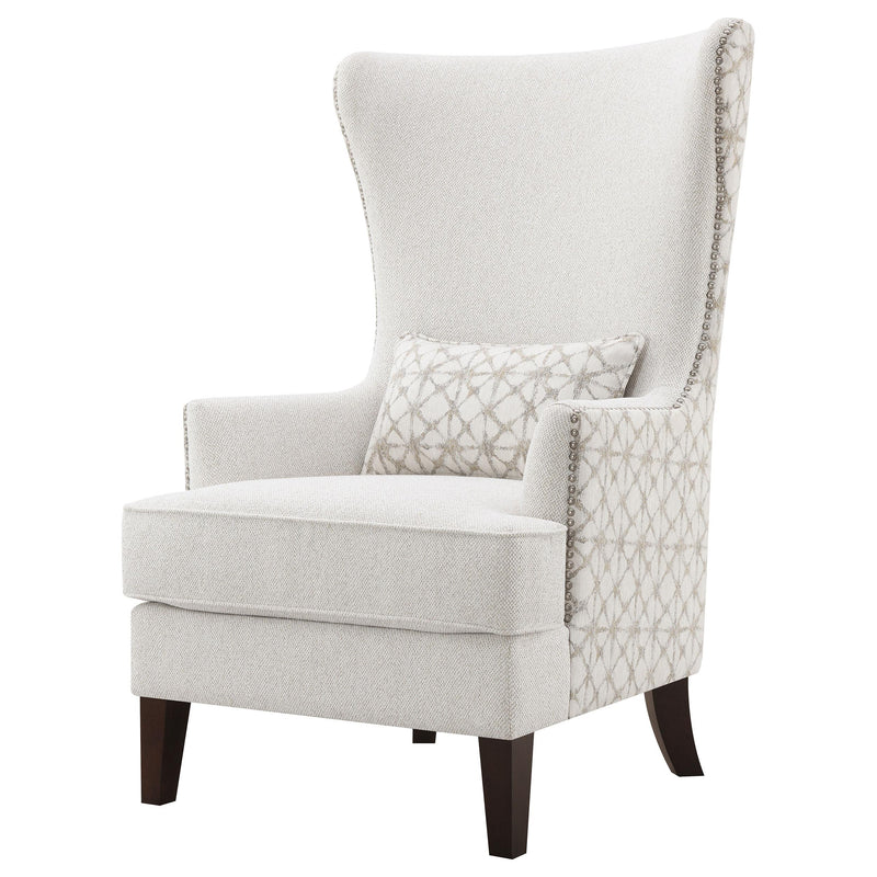 Coaster Furniture Pippin 904066 Upholstered Wingback Accent Chair - Latte IMAGE 4