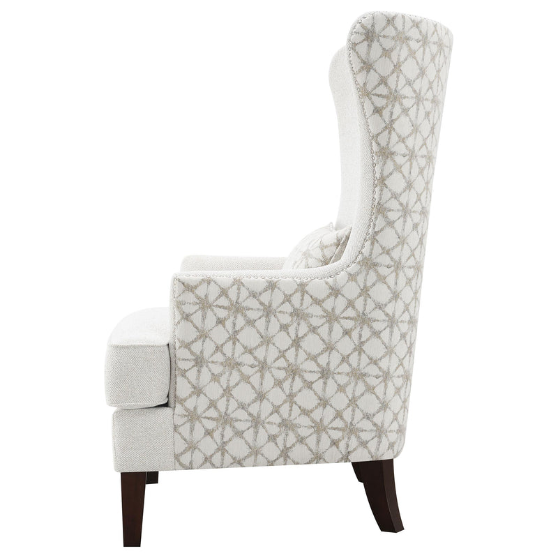 Coaster Furniture Pippin 904066 Upholstered Wingback Accent Chair - Latte IMAGE 5