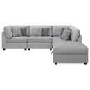 Coaster Furniture Cambria 551511-S5B 5 pc Upholstered Modular Sectional - Grey IMAGE 3