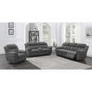 Coaster Furniture Bahrain 609542P Upholstered Power Loveseat With Console - Charcoal IMAGE 3