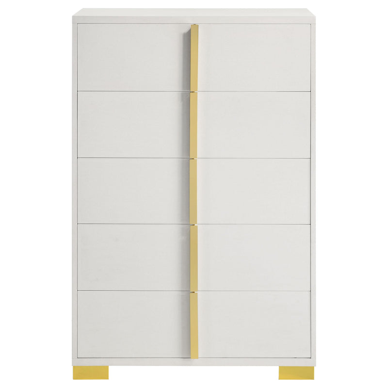 Coaster Furniture Marceline 222935 5-Drawer Chest - White IMAGE 4