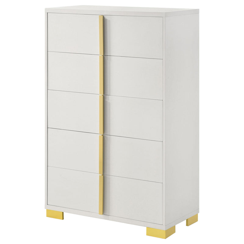 Coaster Furniture Marceline 222935 5-Drawer Chest - White IMAGE 5