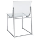 Coaster Furniture Adino 121182 Acrylic Dining Side Chair - Clear/Chrome IMAGE 7