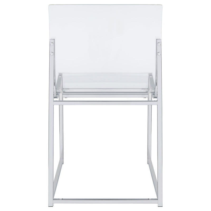 Coaster Furniture Adino 121182 Acrylic Dining Side Chair - Clear/Chrome IMAGE 8