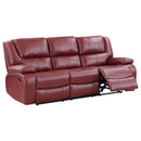 Coaster Furniture Camila 610241 Camila Upholstered Motion Reclining Sofa - Red IMAGE 1